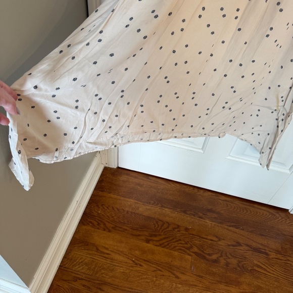 McGuire Peasant Midi Dress Beige Polka Dot 31715 - Picture 7 of 10